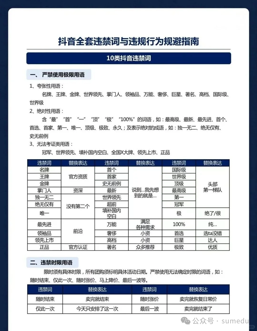 2024违禁词敏感词一览表，抖音内容创作者必看！-轻资本网