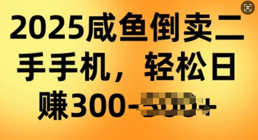 2025闲鱼倒卖二手手机，高客单，高利润，轻松日入3张-轻资本网