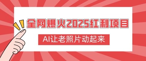 全网爆火2025红利项目，AI让老照片动起来，新手也能快速上手-轻资本网