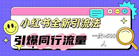 小红书群聊引流：同行流量引爆计划-轻资本网