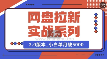 网盘拉新实战系列_选对方向_小白单月破5K(v2.0版教程)-轻资本网