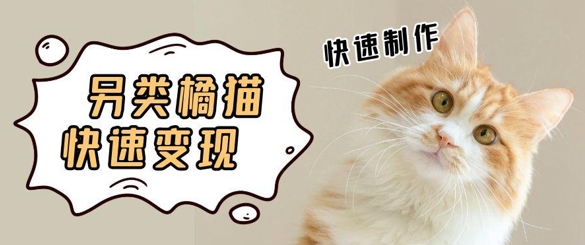 5个作品涨粉30W！AI+江湖橘猫视频制作，小白轻轻松松上手，条条爆款，条条变现，单日就能收益-轻资本网