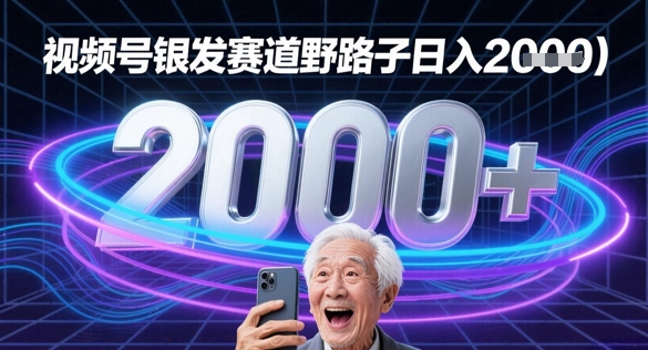 蝴蝶号银发赛道流量密码野路子日入多张-轻资本网