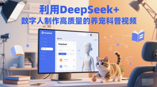 利用DeepSeek+数字人制作高质量的养宠科普视频-轻资本网