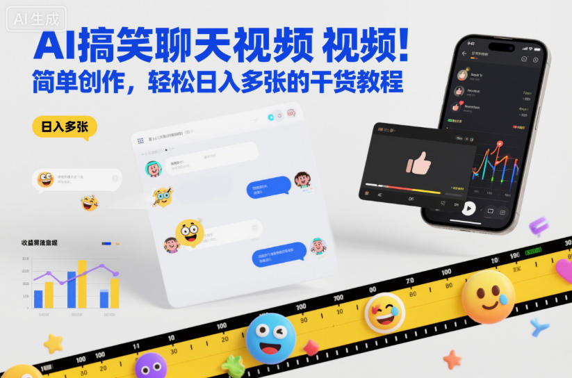 AI搞笑聊天视频，简单创作，轻松日入多张的干货教程-轻资本网