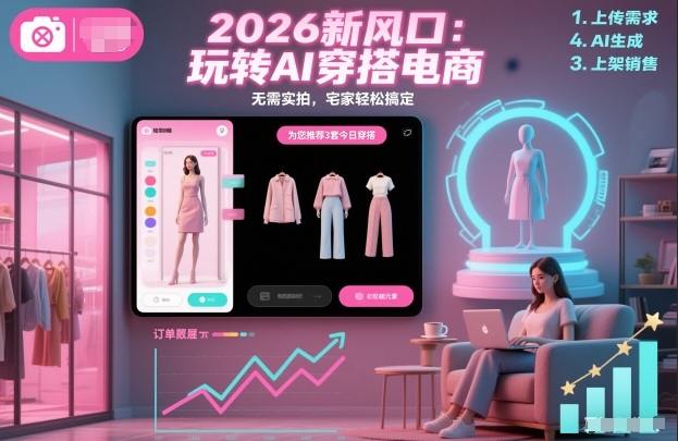 2026新风口：玩转AI穿搭电商，无需实拍，宅家轻松搞定-轻资本网