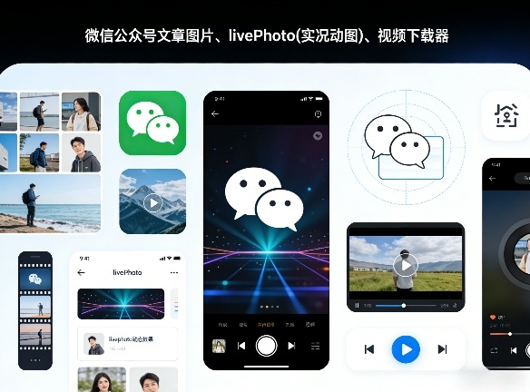 微信公众号文章图片、livePhoto(实况动图)、视频下载器-轻资本网