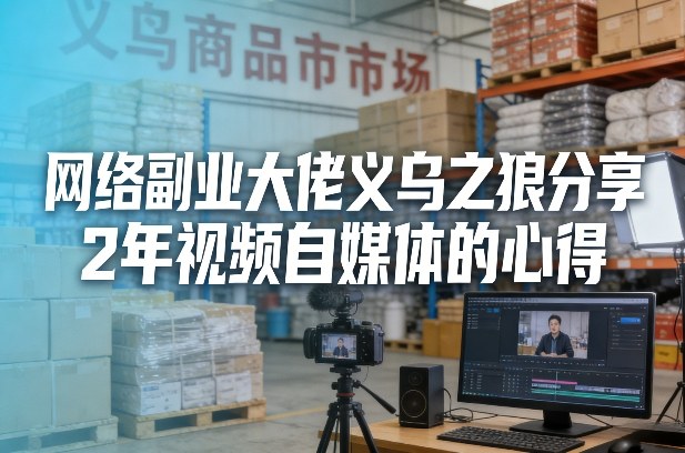 网络副业大佬义乌之狼分享2年视频自媒体的心得【文档】-轻资本网