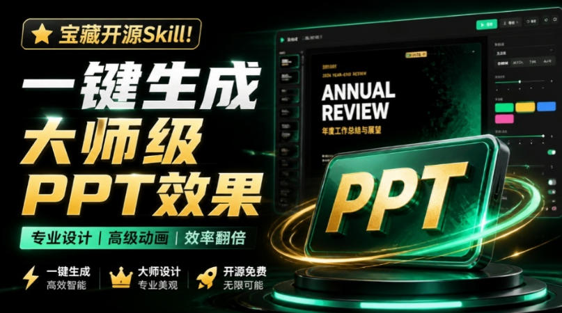史上最强PPT Skill来了？一键做出超级美观、可编辑的PPT，含多款主题和精美组件Dashi PPT Skill-轻资本网