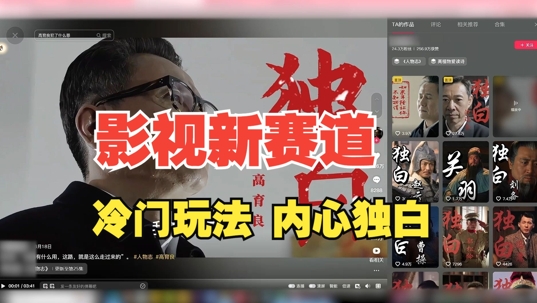 最新影视解说玩法，人物独白，30天涨粉24万+，全流程拆解【揭秘】-轻资本网