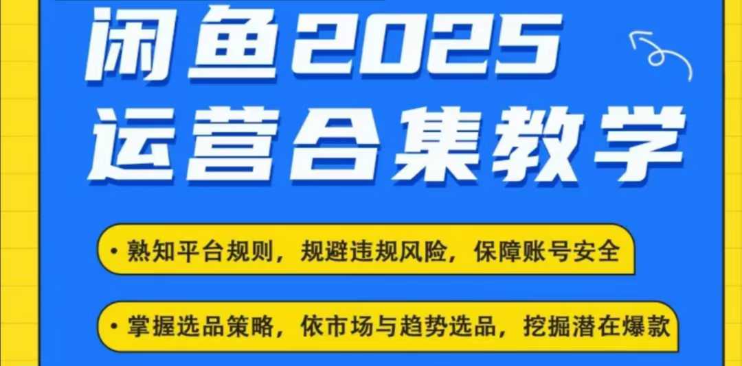 2025闲鱼电商运营全集，2025最新咸鱼玩法-轻资本网
