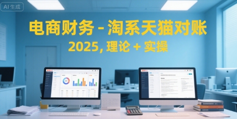 电商财务-淘系天猫对账2025，理论+实操-轻资本网