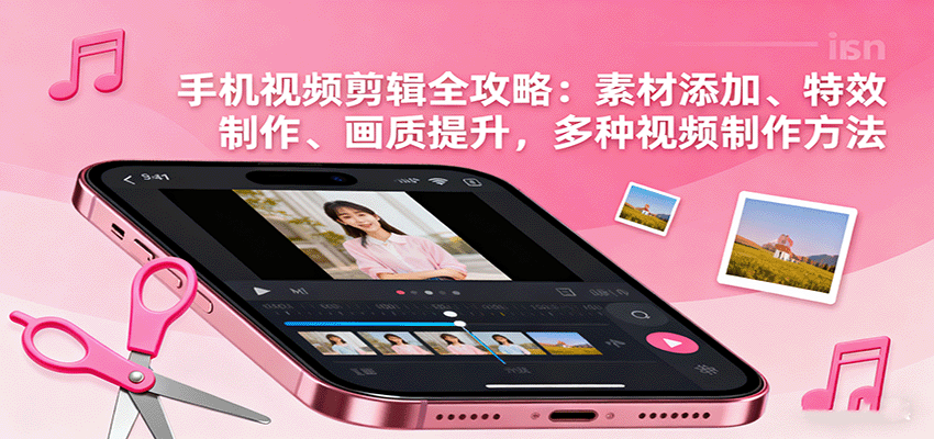 手机视频剪辑全攻略：素材添加、特效制作、画质提升，多种视频制作方法-轻资本网