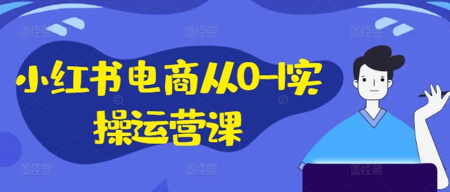 小红书电商从0-1实操运营课，小红书手机实操小红书/IP和私域课/小红书电商电脑实操板块等-轻资本网