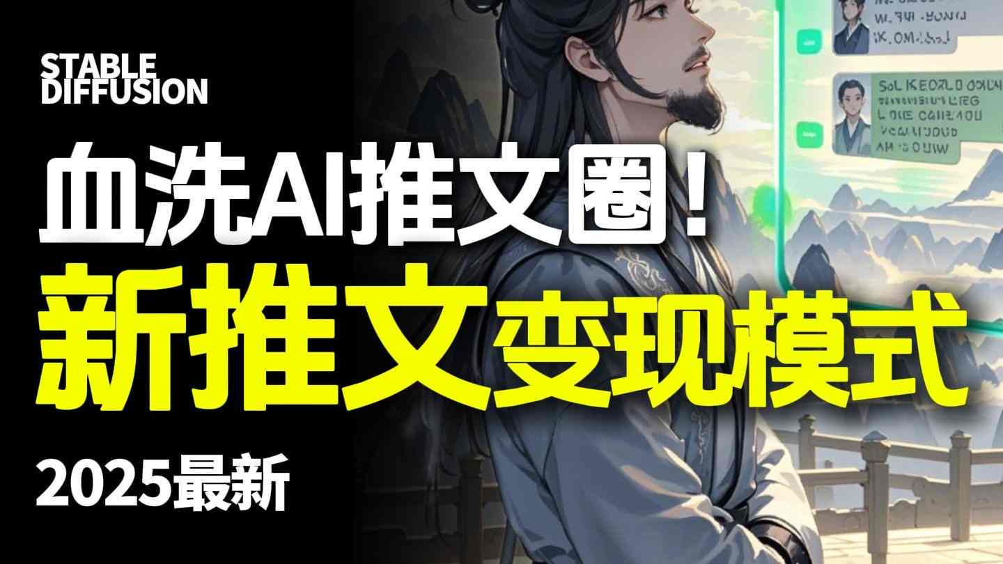 最新AI动态电影漫画小说推文，全流程实操教学，小白也能月入1W+-轻资本网