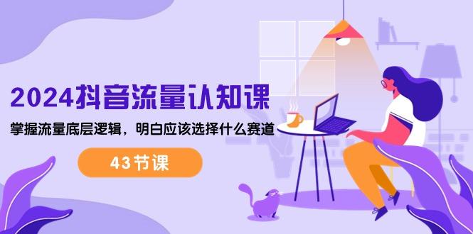 2024抖音流量·认知课：掌握流量底层逻辑，明白应该选择什么赛道 (43节课-轻资本网