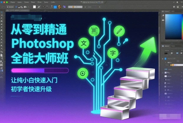从零到精通Photoshop全能大师班，让纯小白快速入门，初学者快速升级-轻资本网