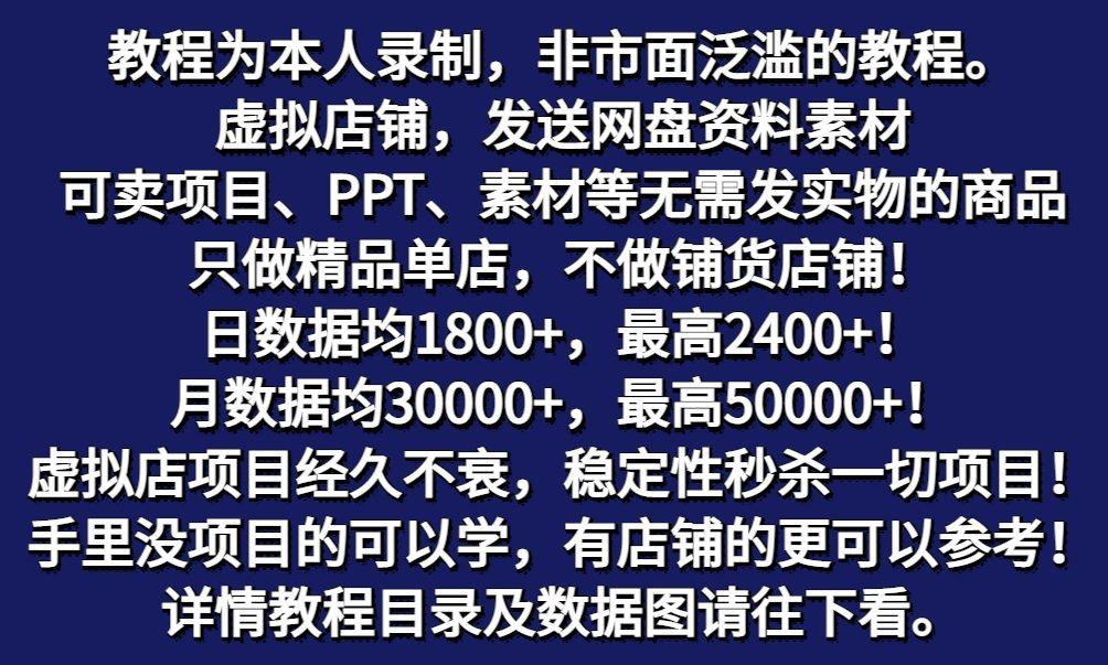 图片[2]-拼多多虚拟电商训练营月入50000+你也行，暴利稳定长久，副业首选-轻资本网