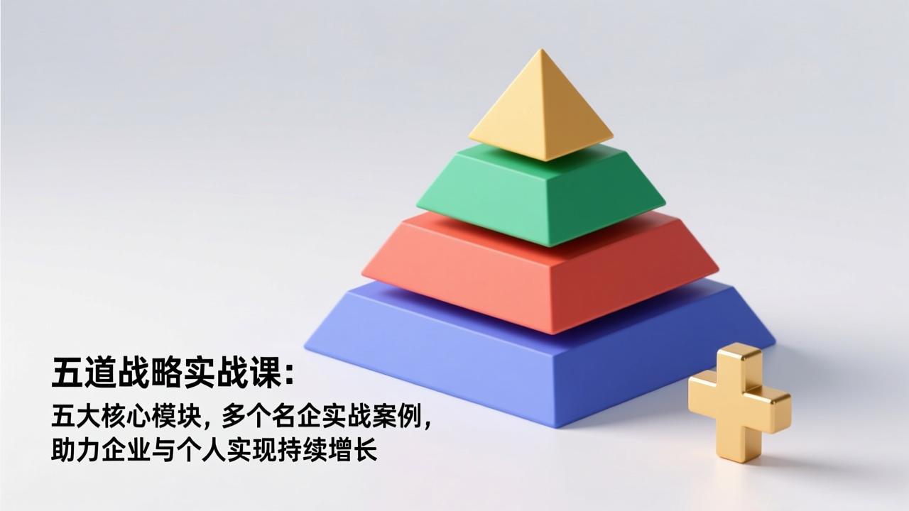 五道战略实战课：五大核心模块，多个名企实战案例，助力企业与个人实现持续增长-轻资本网