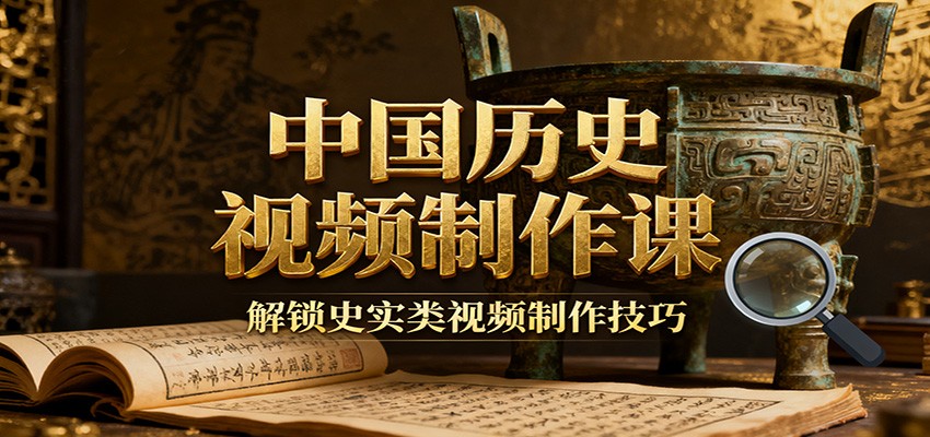 中国历史视频制作课：疆域地图集+参考文案+练习素材，解锁史实类视频制作技巧-轻资本网