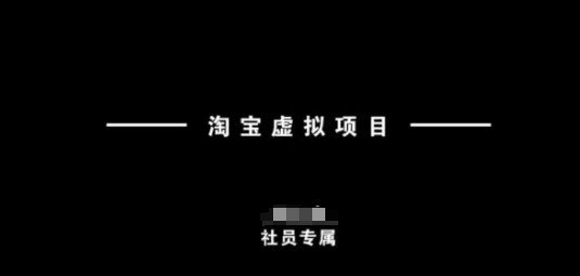 淘宝虚拟项目，从理论到实操，新手也能快速上手-轻资本网