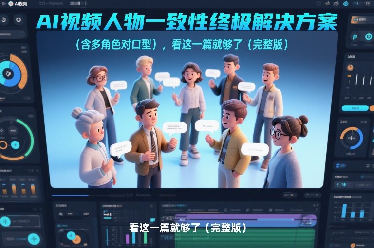 AI视频人物一致性终极解决方案(含多角色对口型)，看这一篇就够了(完整版)-轻资本网