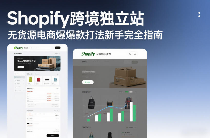 Shopify跨境独立站无货源电商爆款打法新手完全指南-轻资本网