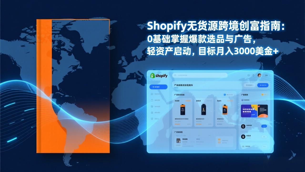 Shopify爆款打法实战：从选品到广告投放，复制爆款模型，驱动独立站月销售额破万刀-轻资本网