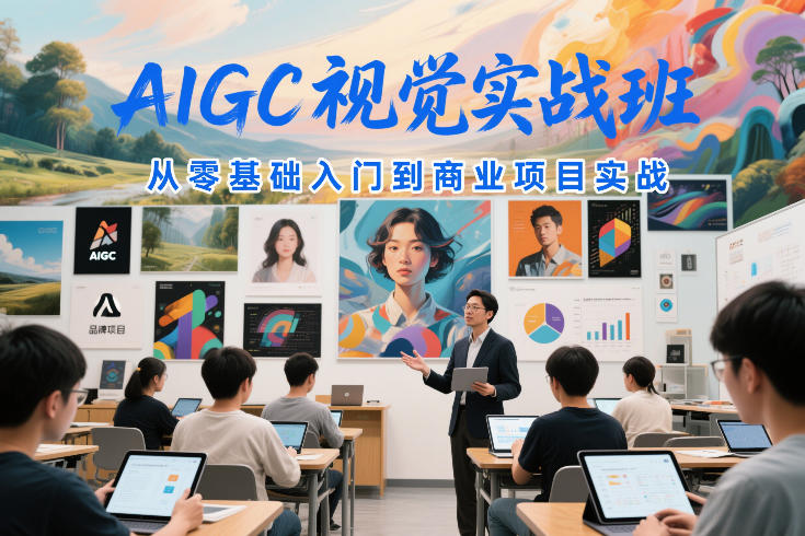 AIGC视觉实战班，从零基础入门到商业项目实战-轻资本网
