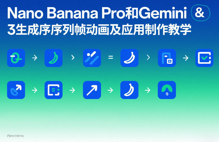 Nano Banana Pro和Gemini 3生成序列帧动画及应用制作教学-轻资本网