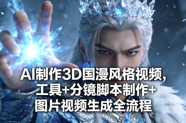 AI制作3D国漫风格视频，工具+分镜脚本制作+图片视频生成全流程-轻资本网