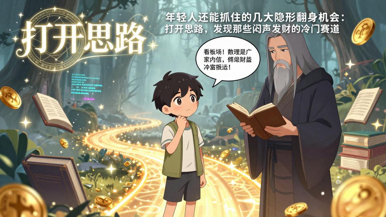 付费文1+2：年轻人还能抓住的几大隐形翻身机会：打开思路，发现那些闷声发财的冷门赛道-轻资本网