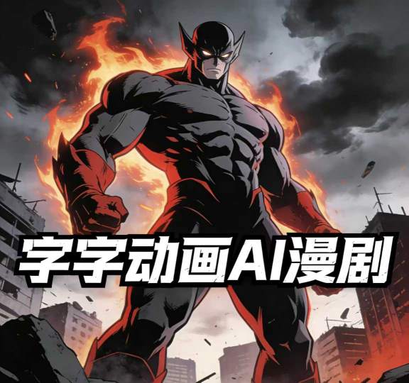 字字动画AI漫剧2026年第1期系统课程，小白看完就能学会实操的漫剧课，单人月收1-3W-轻资本网