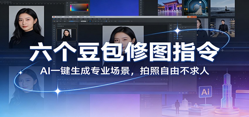 六个豆包修图指令：AI 一键生成专业场景，拍照自由不求人-轻资本网