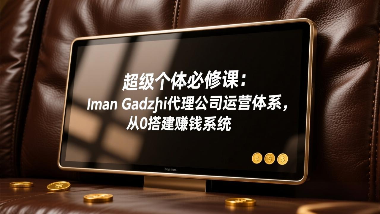 超级个体必修课：Iman Gadzhi代理公司运营体系，从0搭建赚钱系统-轻资本网