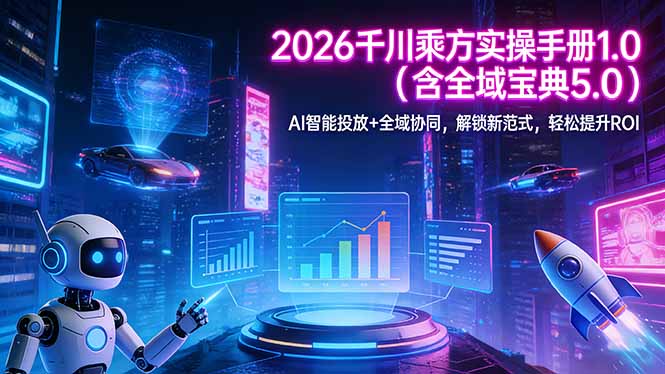 2026 千川乘方实操手册 1.0(含全域宝典 5.0-轻资本网