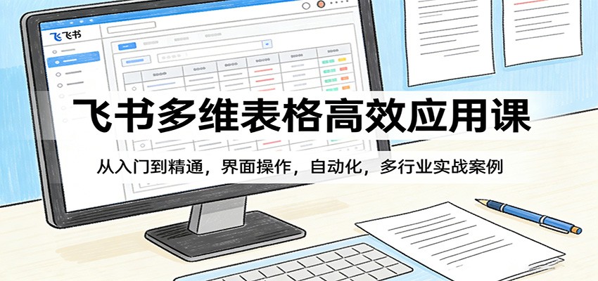 飞书多维表格高效应用课：从入门到精通，界面操作，自动化，多行业实战案例-轻资本网