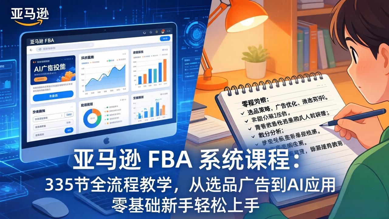 亚马逊 FBA 系统课程(更新26年3月-轻资本网