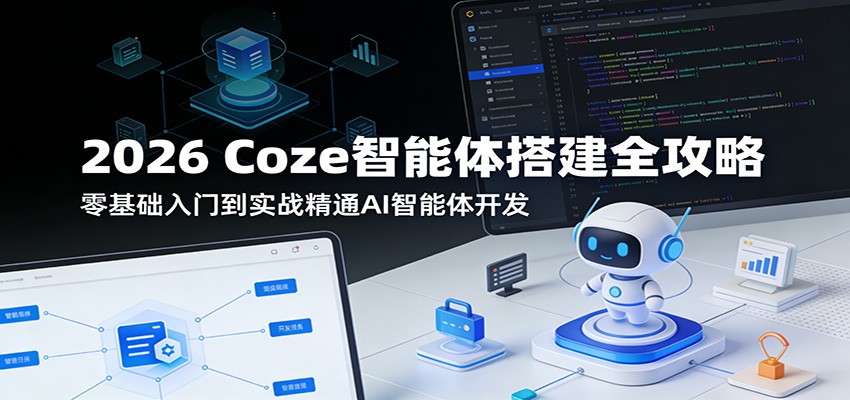 2026 Coze智能体搭建全攻略：零基础入门到实战精通AI智能体开发-轻资本网