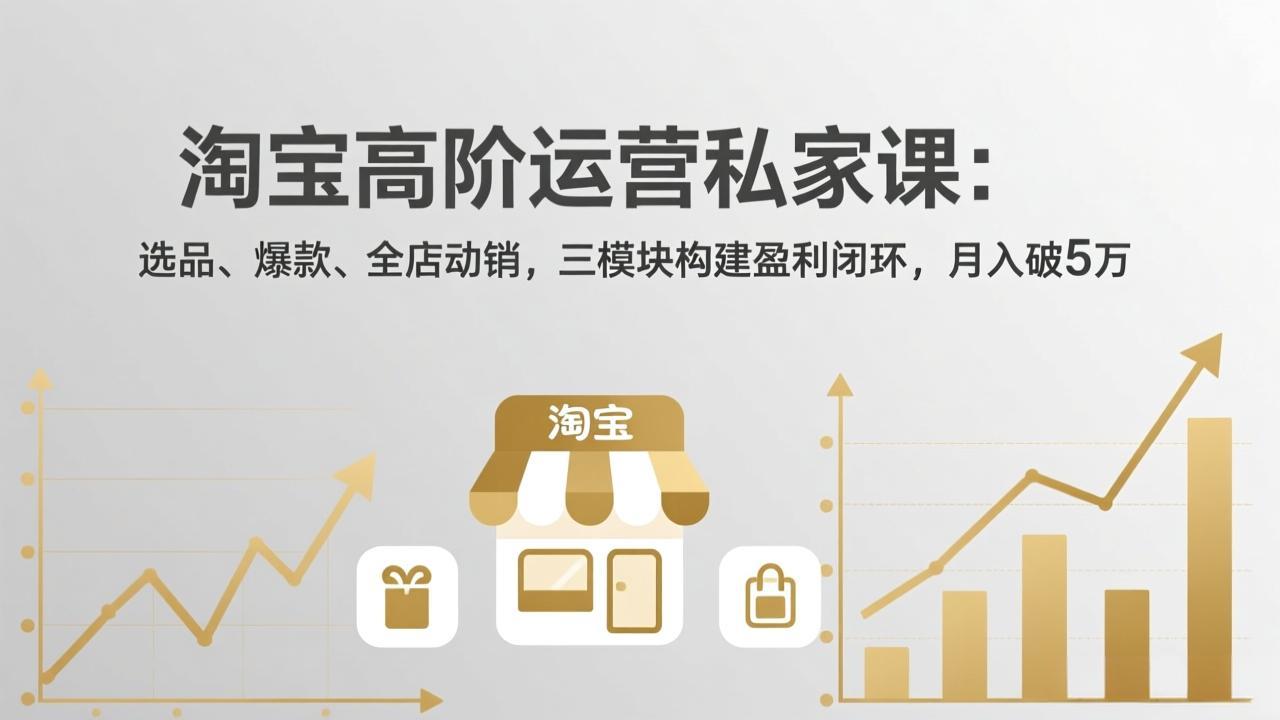 淘宝高阶运营私家课(更新26年4月-轻资本网