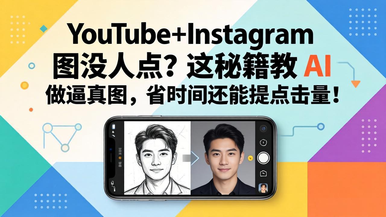 YouTube+Instagram图没人点？这秘籍教 AI 做逼真图，省时间还能提点击量-轻资本网