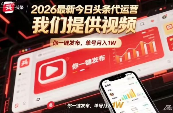 今日头条躺賺模式，你9我1，操作简单，一键发布，单机日入数百，长期合作【揭秘】-轻资本网