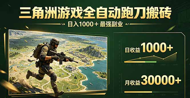 三角洲全自动搬砖，轻松躺赢！-轻资本网