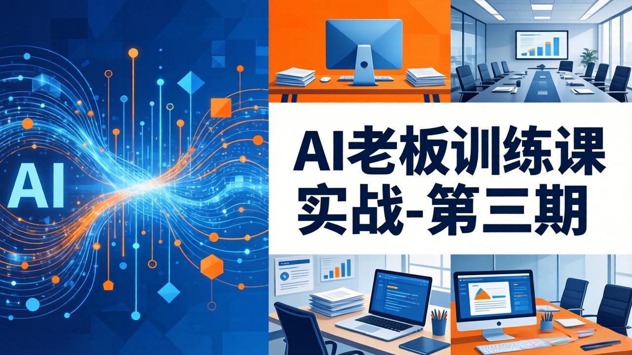 AI老板训练课实战-第三期：AI+内容应用落地教学，从0到1打通AI变现完整路径-轻资本网