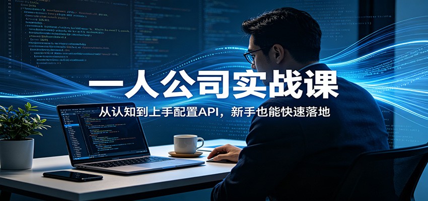 一人公司实战课：从认知到上手配置API，新手也能快速落地-轻资本网