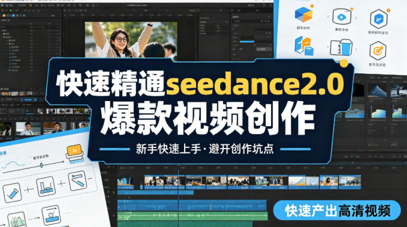 快速精通seedance2.0爆款视频创作，快速产出高清视频，避开大量创作坑点，新手也能快速上手-轻资本网