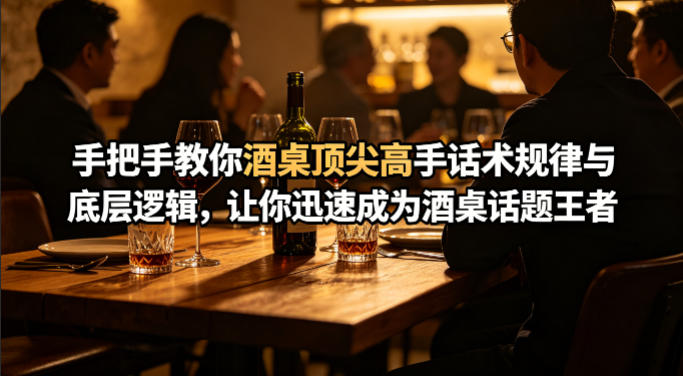 付费文章：手把手教你酒桌顶尖高手话术规律与底层逻辑，让你迅速成为酒桌话题王者(二十年全网独家经验分享)-轻资本网