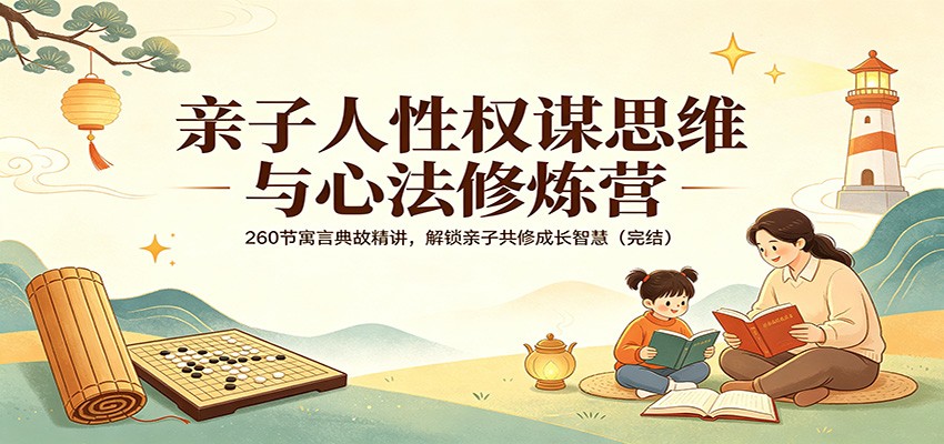 亲子人性权谋思维与心法修炼营：260节寓言典故精讲，解锁亲子共修成长智慧(完结)-轻资本网