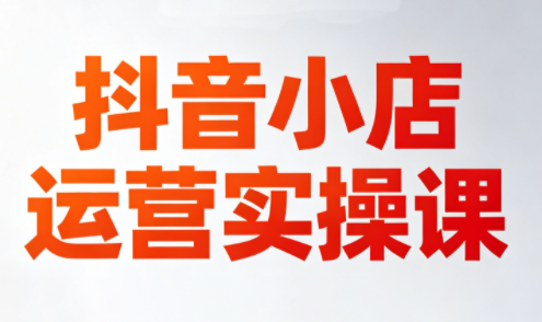 李老师·抖音小店运营实操课(更新2026)-轻资本网
