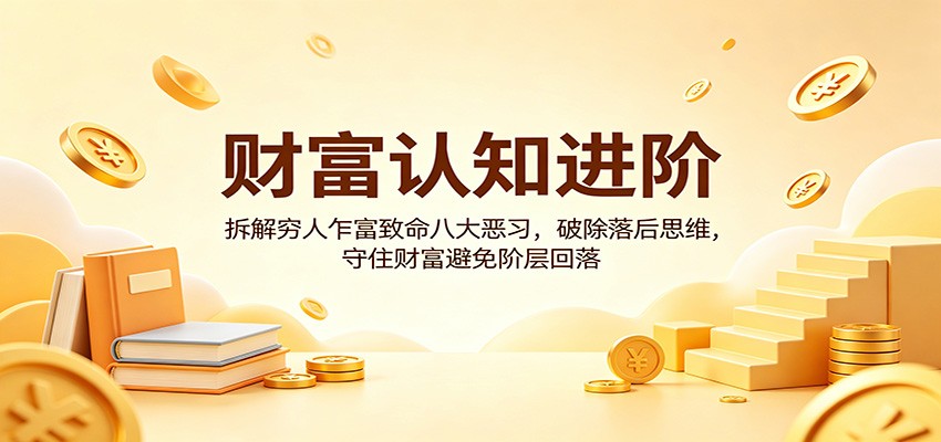 财富认知进阶：拆解穷人乍富致命八大恶习，破除落后思维，守住财富避免阶层回落-轻资本网